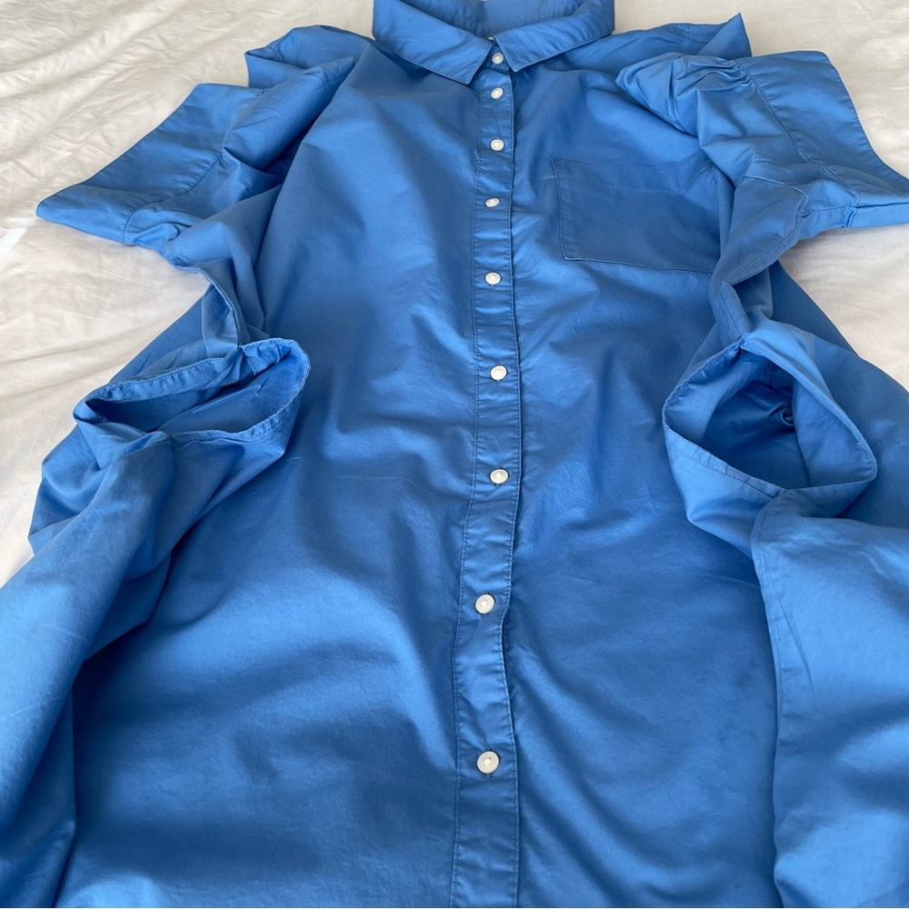 Old Navy Sky Blue Shirt Dress - Picture 9 of 13